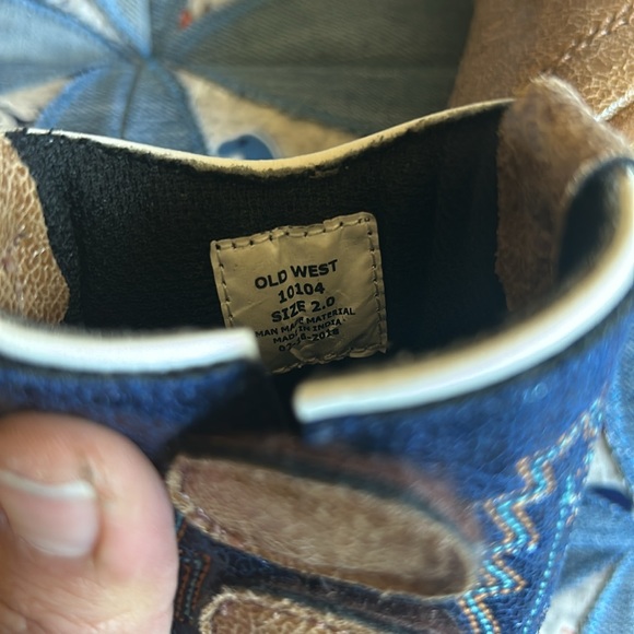 Old West infant boots size 2 - Picture 6 of 6